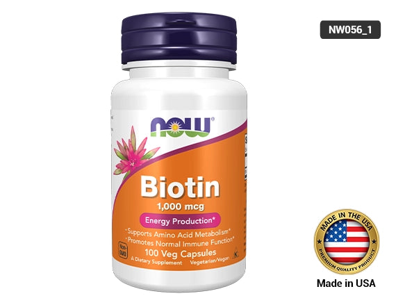 Now Biotin 1000mcg 100 Veg Capsules in Sri Lanka