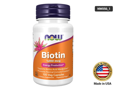 Now Biotin 1000mcg 100 Veg Capsules in Sri Lanka