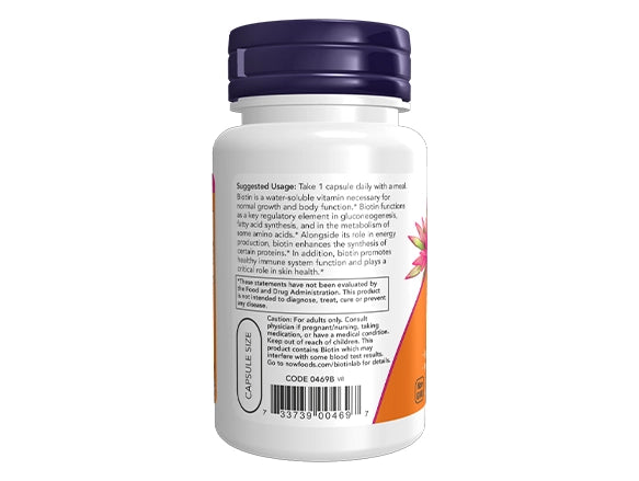 Now Biotin 1000mcg 100 Veg Capsules in Sri Lanka