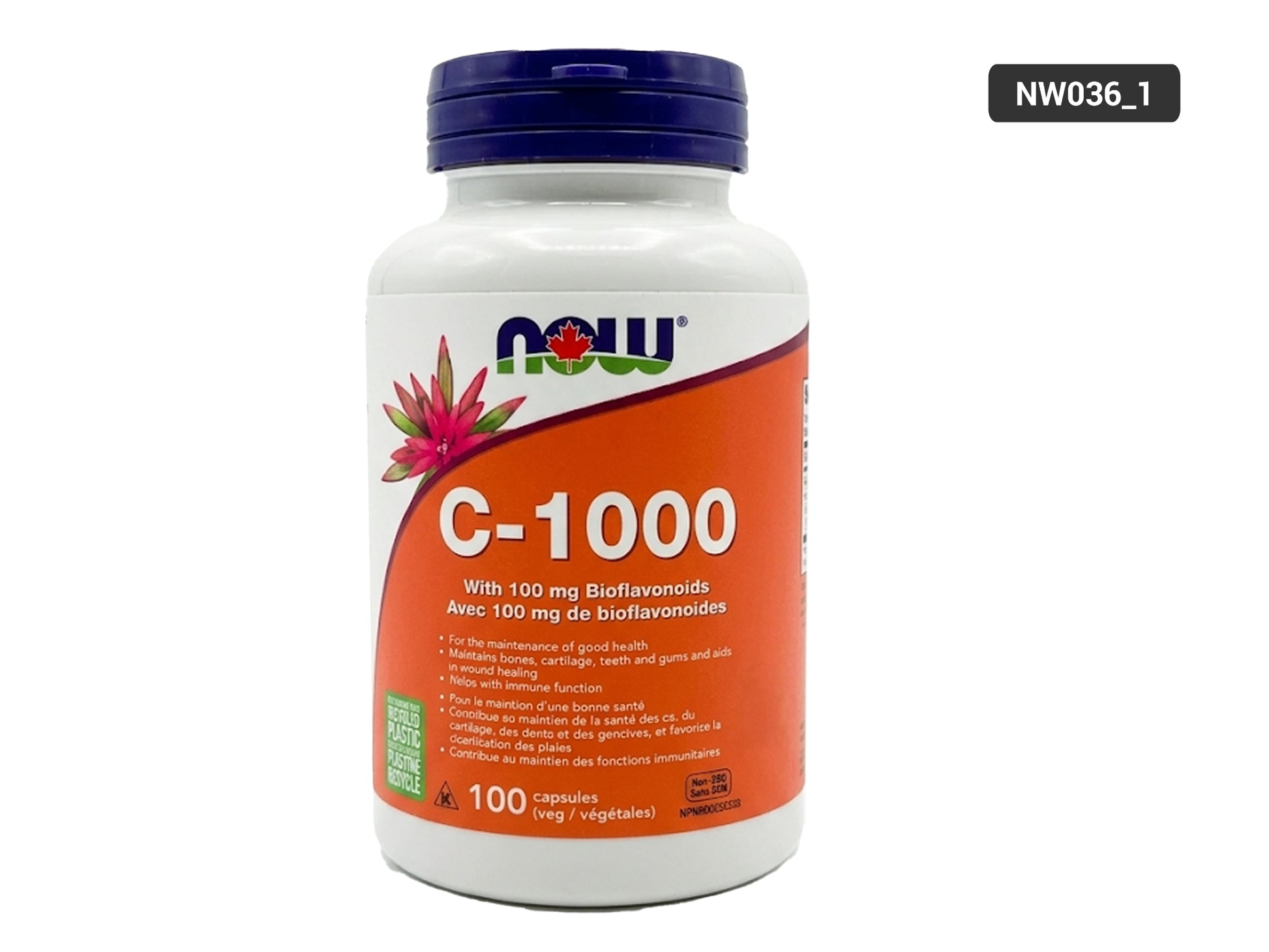 Now C - 1000 with 100mg Bioflavonoids 100 Veg Capsules in Sri Lanka