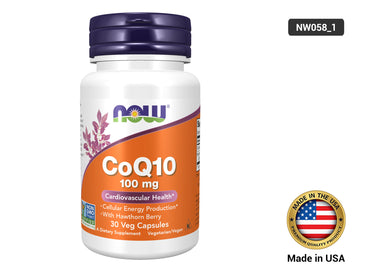 Now CoQ10 100 mg with Hawthorn Berry 30 Veg Capsules in Sri Lanka