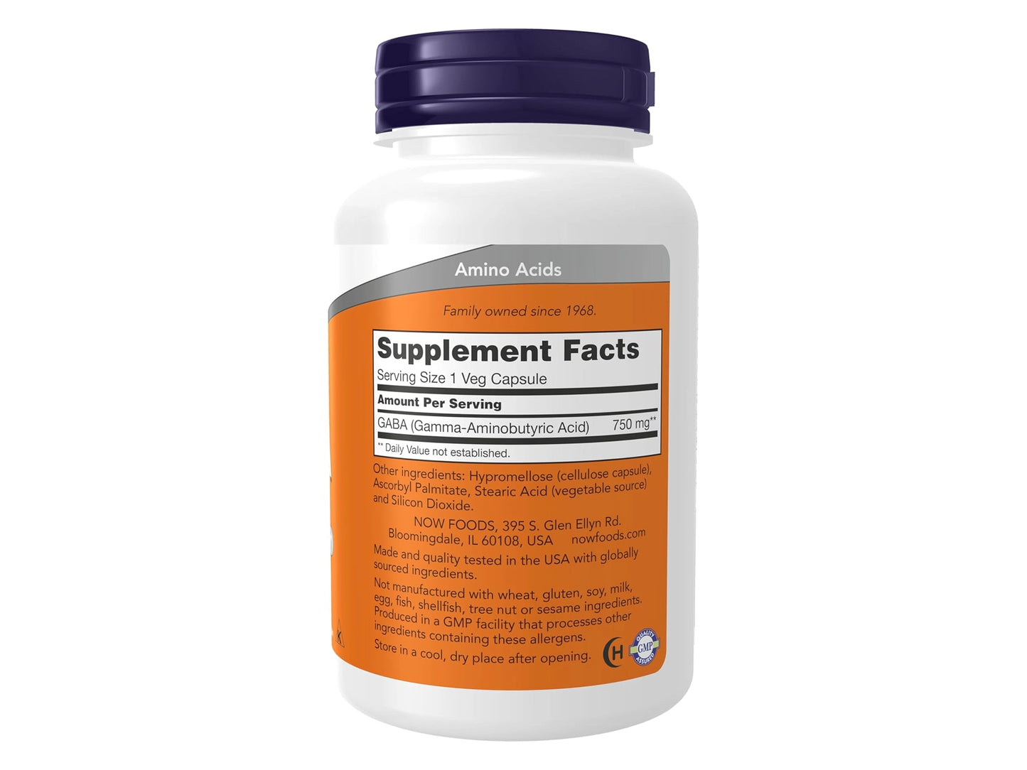 Now GABA Extra Strength 750mg 100 Veg Capsules in Sri Lanka