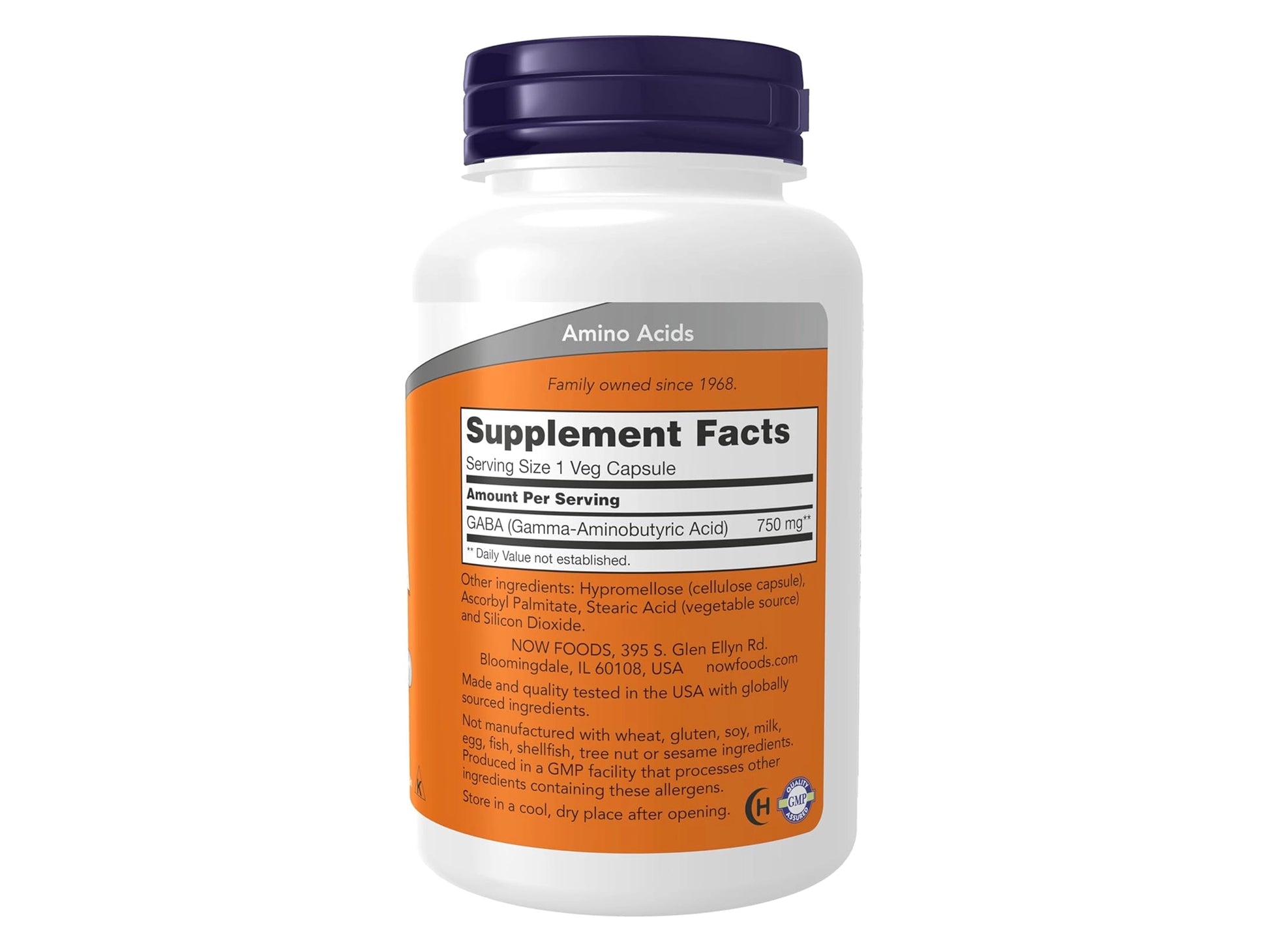 Now GABA Extra Strength 750mg 100 Veg Capsules in Sri Lanka