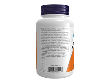 Now L-Glutamine 500mg 120 Veg Capsules in Sri Lanka
