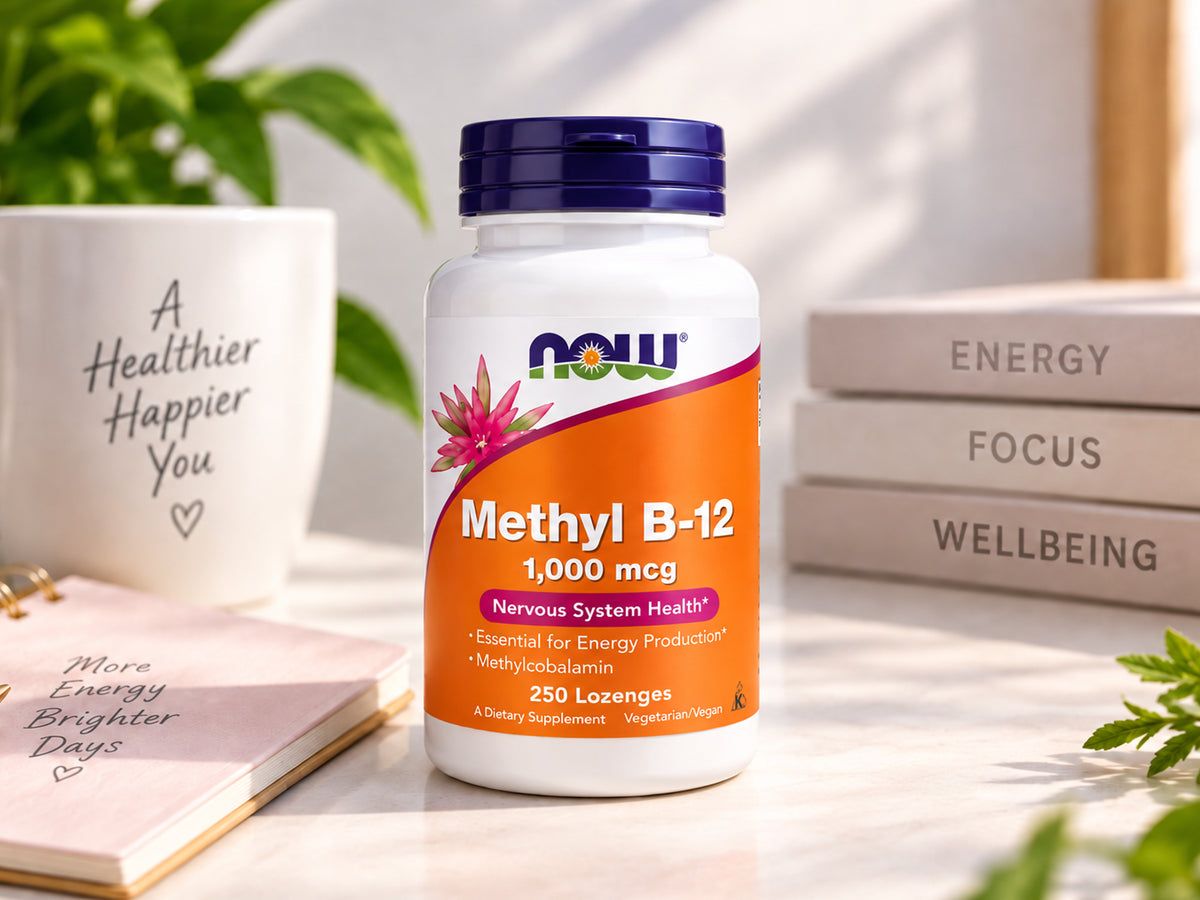 Now Methyl B-12 1000 mcg 250 Lozenges in Sri Lanka at SupplementVault.lk