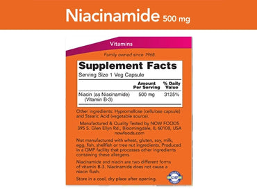 Now Niacinamide 500mg 100 Veg Capsules in Sri Lanka