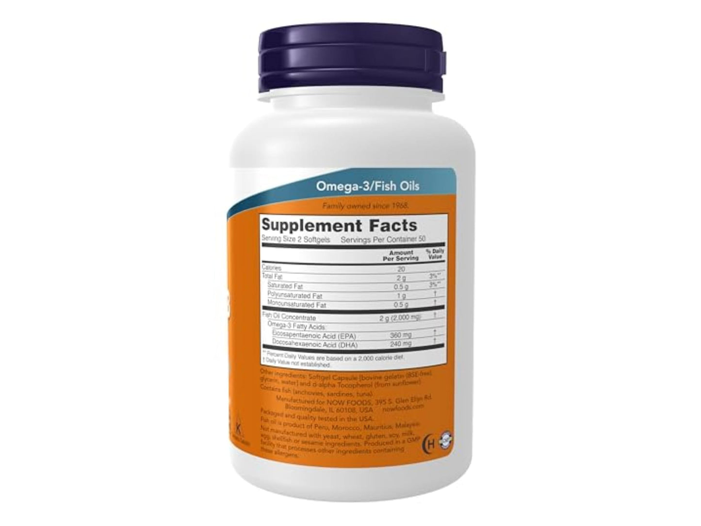 Now Omega-3 Fish Oil 1000mg 100 Softgels in Sri Lanka
