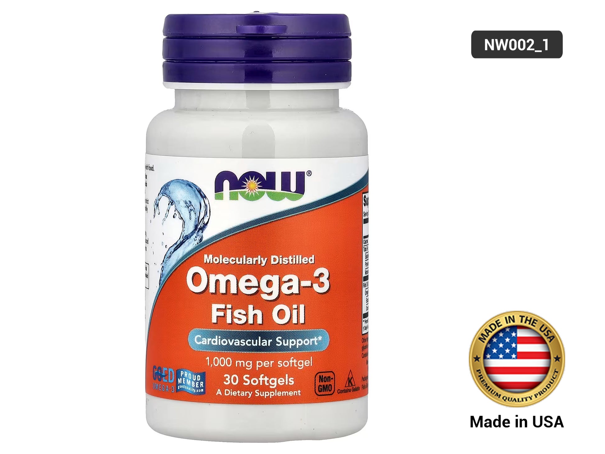 Now Omega-3 Fish Oil 1000mg 30 Softgels in Sri Lanka