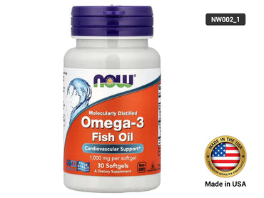 Now Omega-3 Fish Oil 1000mg 30 Softgels in Sri Lanka