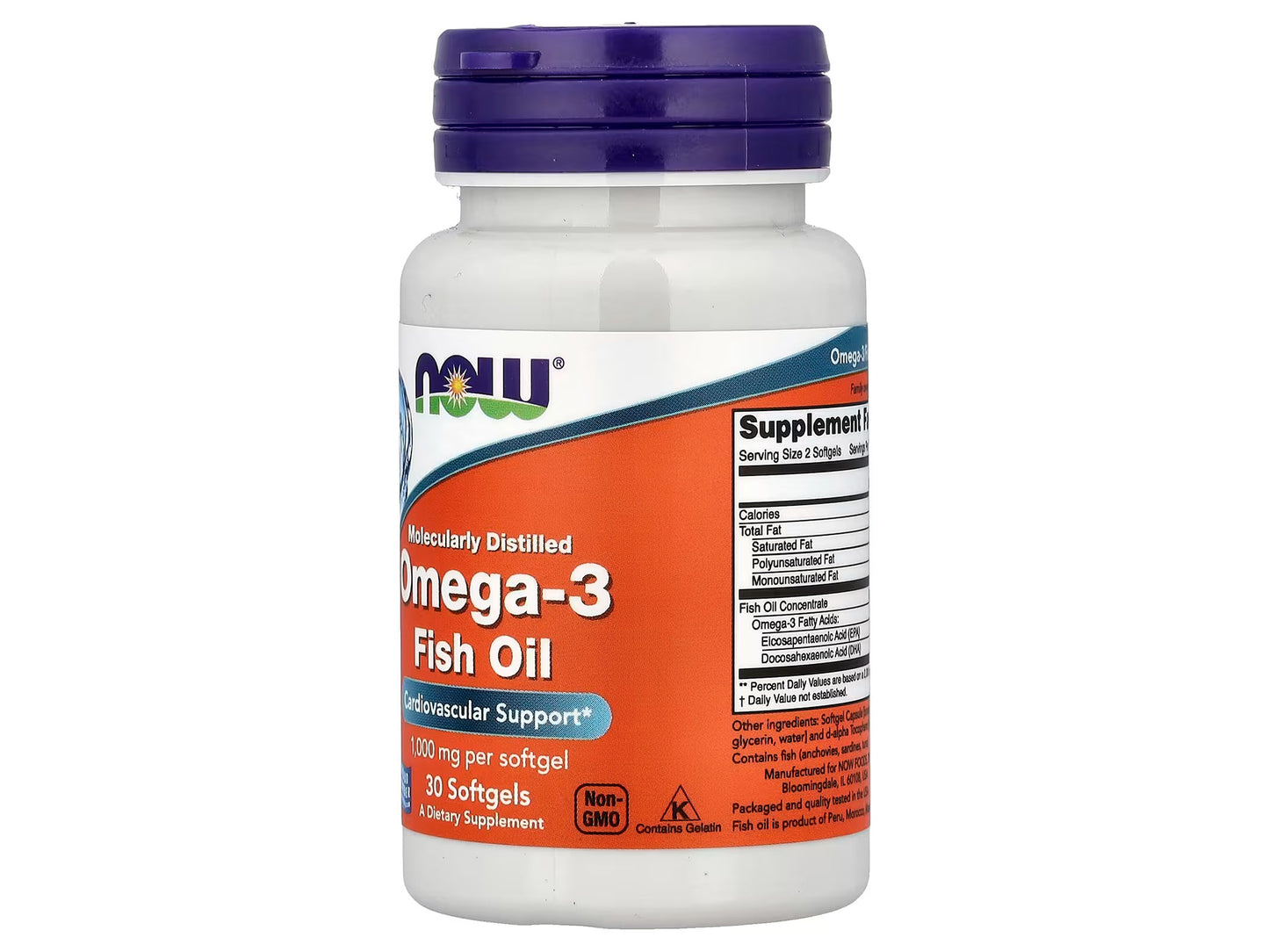 Now Omega-3 Fish Oil 1000mg 30 Softgels in Sri Lanka