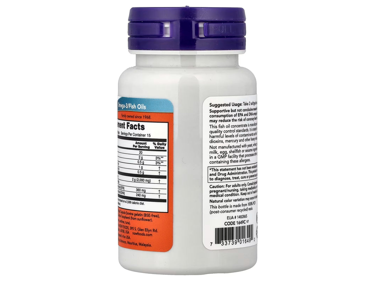 Now Omega-3 Fish Oil 1000mg 30 Softgels in Sri Lanka