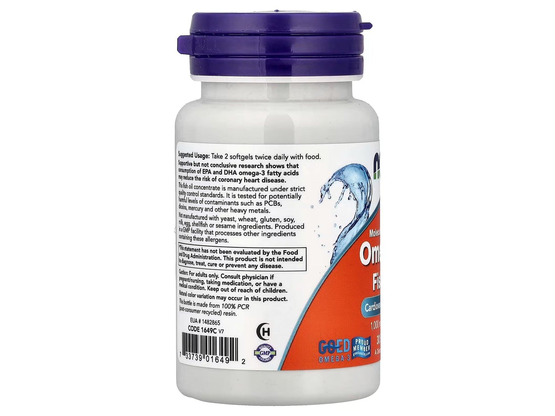 Now Omega-3 Fish Oil 1000mg 30 Softgels in Sri Lanka