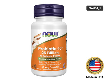 Now Probiotic-10 25 Billion 50 Veg Capsules in Sri Lanka