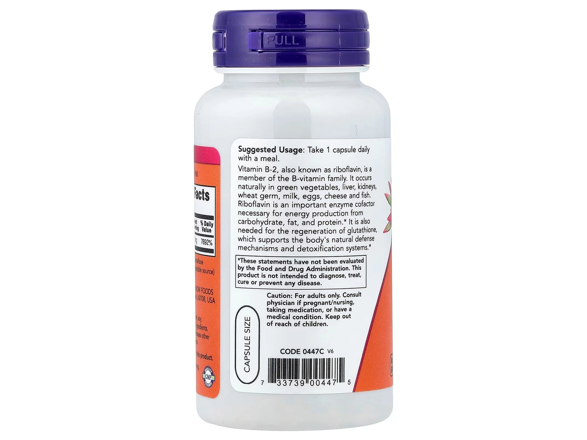Now Vitamin B-2 100mg 100 veg Capsules in Sri Lanka