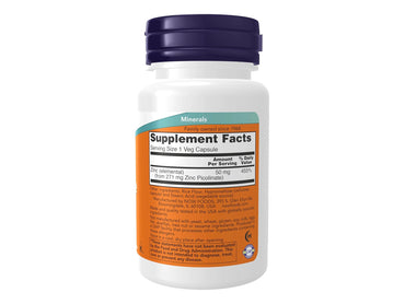 Now Zinc Picolinate 50 mg Veg Capsules in Sri Lanka