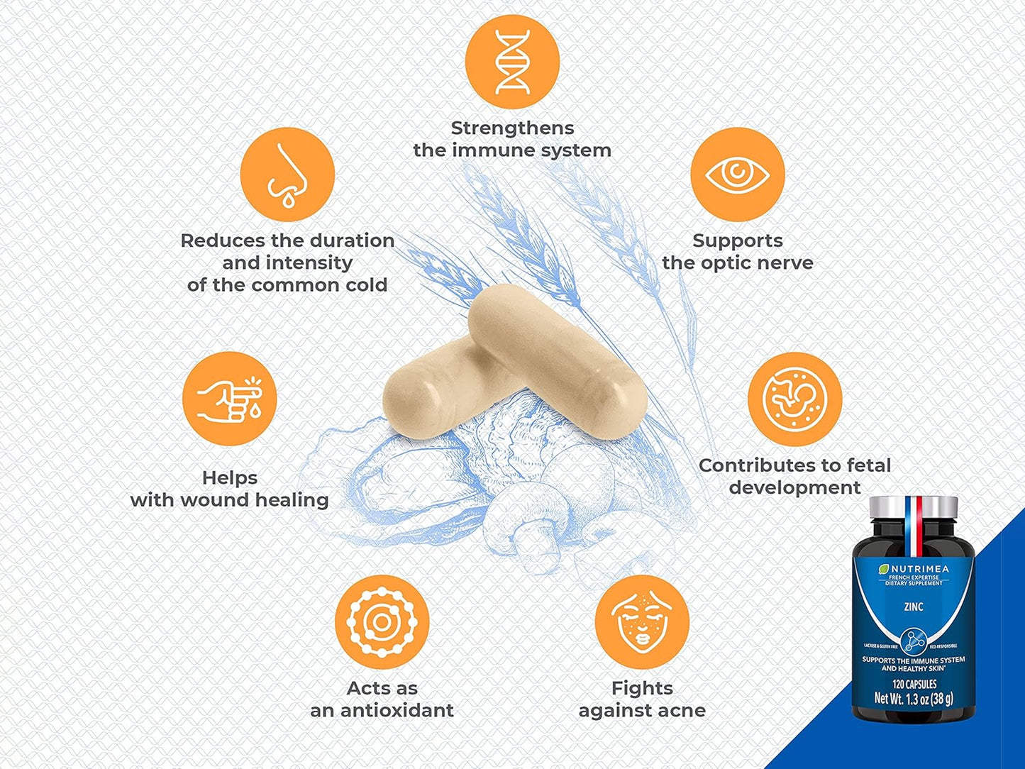 Nutrimea Zinc 120 Capsules in Sri Lanka
