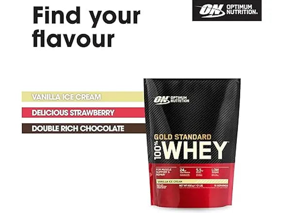 Optimum Nutrition Gold Standard 100% Whey Protein Powder Vanilla Ice Cream 450g in Sri Lanka