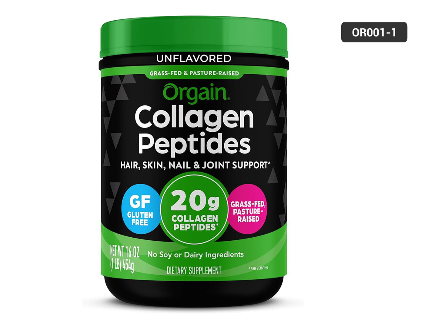 Orgain Collagen Peptides Unflavored 454g (16oz)