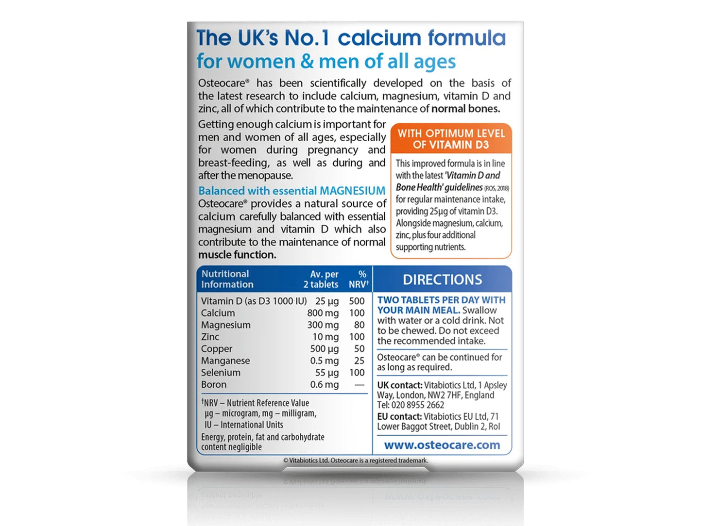 Osteocare Original Calcium & Vitamin D 90 Tablets