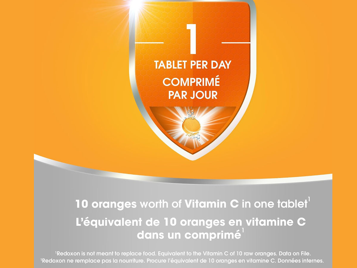 Redoxon Triple Action Vitamin D, Vitamin C, Zinc Orange Flavoured  15 Tablets