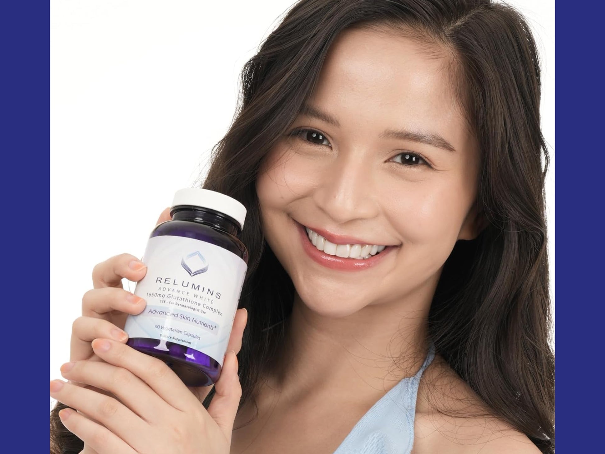 relumins advance white 1650mg glutathione complex price with Hyaluronic Acid Brightens & evens skin tone Hydrates & reduces fine lines with Hyaluronic Acid Powerful antioxidant for skin & liver health Halal Relumins Advance White 1650mg Glutathione