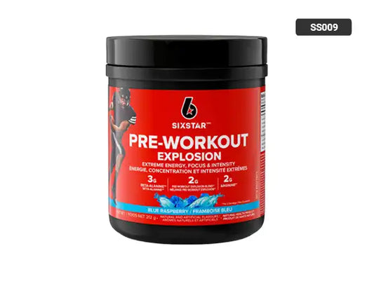 Six Star Pre-Workout Explosion Blue Raspberry 212g in Sri Lanka - supplementvault.lk