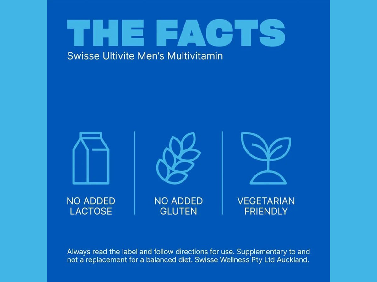 Swisse Ultivite Men's Multivitamin 60 film coated Tablets