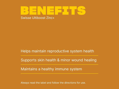 Swisse Ultiboost Zinc+ 180 Tablets