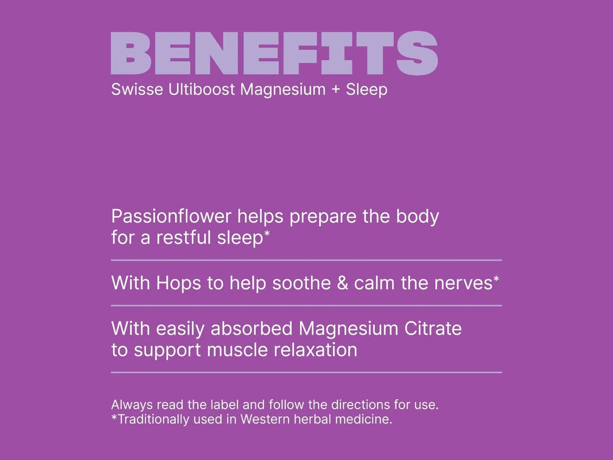 Swisse Ultiboost Magnesium + Sleep 60 Tablets