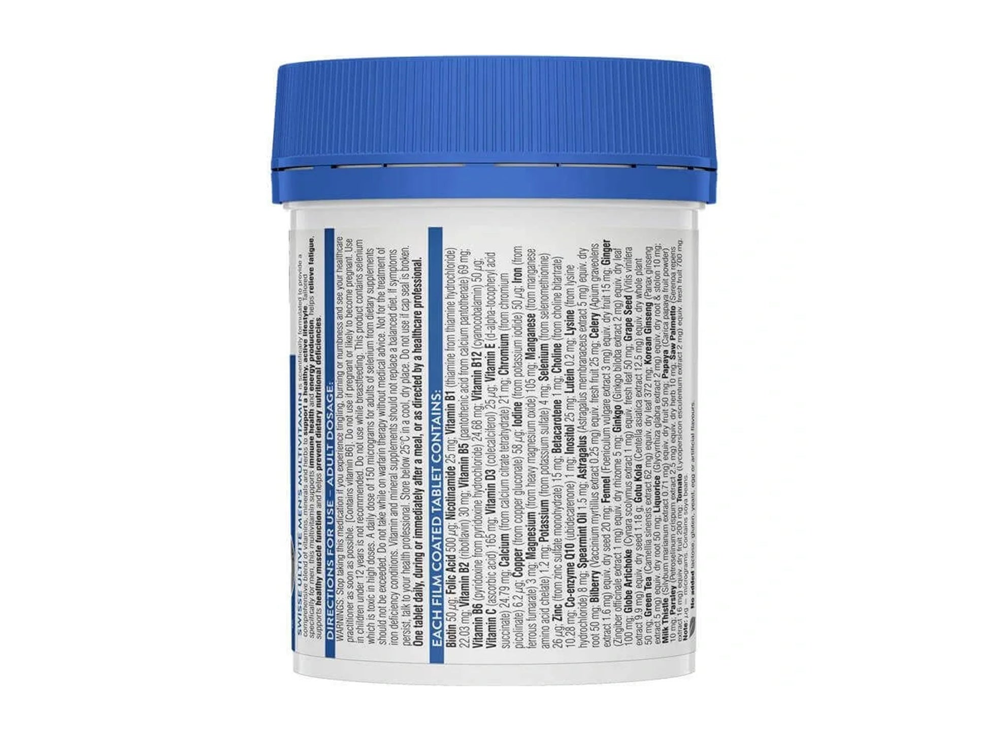 Swisse Men's Ultivite Multivitamin 120 Tablets in Sri Lanka at SupplementVault.lk