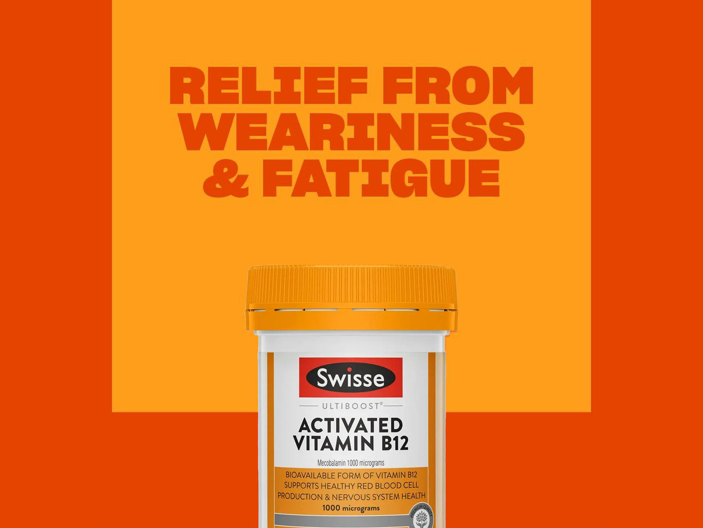 Swisse Ultiboost Activated Vitamin B12 1000mcg 60 Tablets in Sri Lanka