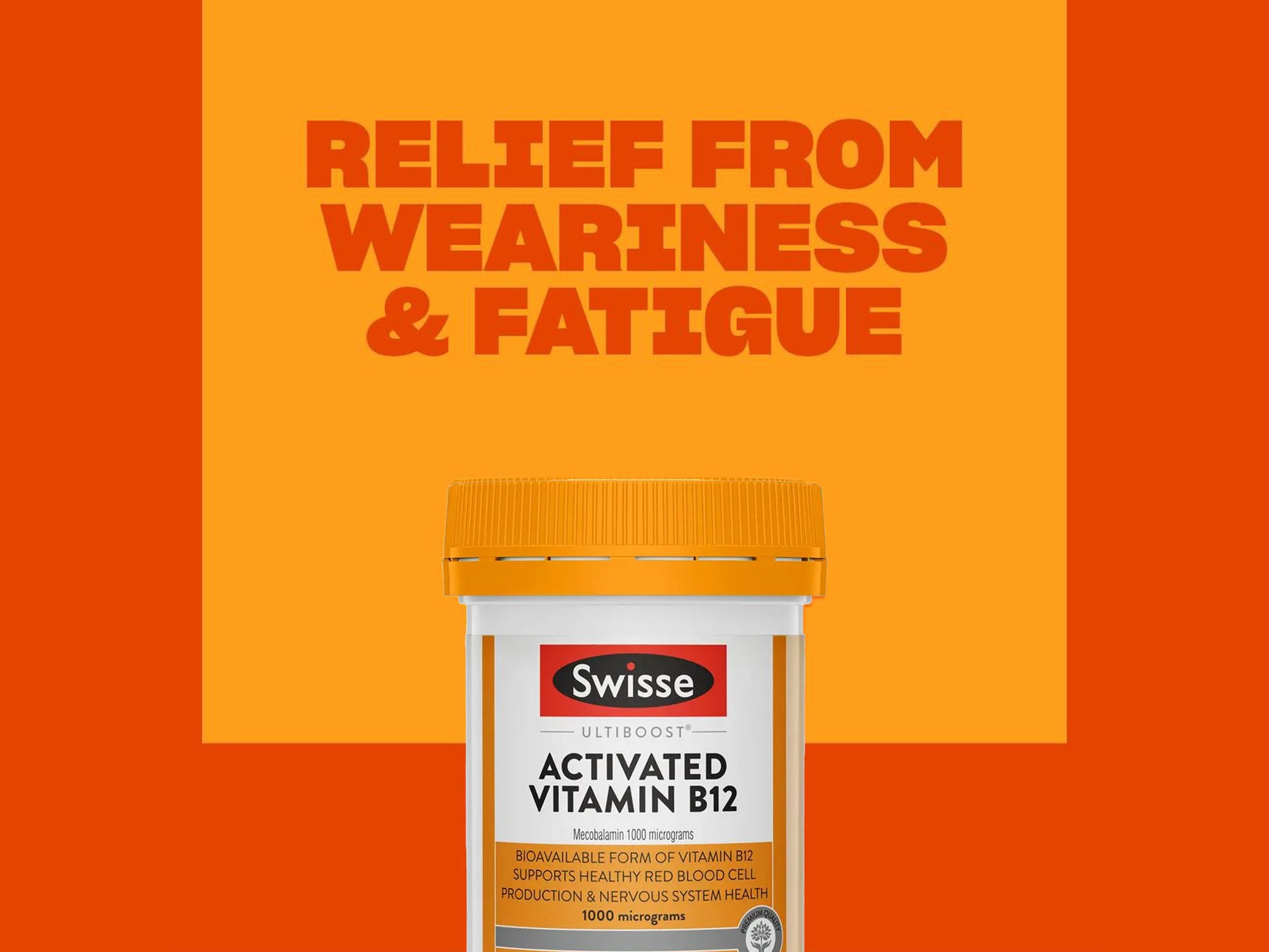 Swisse Ultiboost Activated Vitamin B12 1000mcg 60 Tablets in Sri Lanka