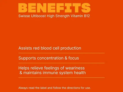 Swisse Ultiboost High Strength Vitamin B12 120 Tablets in Sri Lanka