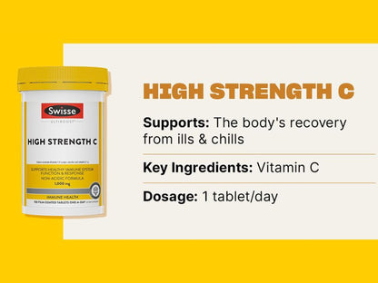 Swisse Ultiboost High Strength Vitamin C 1000mg 150 Tablets in Sri Lanka