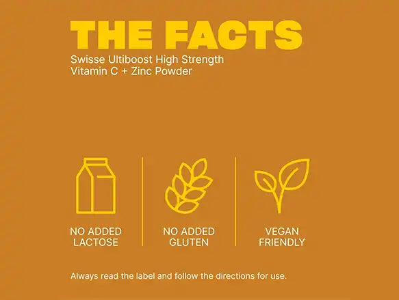 Swisse Ultiboost High Strength Vitamin C + Zinc 150g Powder Orange in Sri Lanka