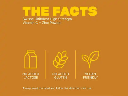 Swisse Ultiboost High Strength Vitamin C + Zinc 150g Powder Orange in Sri Lanka