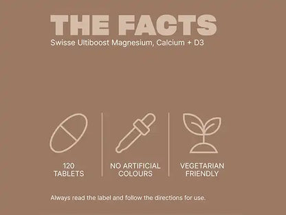 Swisse Ultiboost Magnesium, Calcium + D3 120 Tablets in Sri Lanka