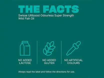 Swisse Ultiboost Odourless Super Strength Wild Fish Oil 2000mg 200 Capsules in Sri Lanka