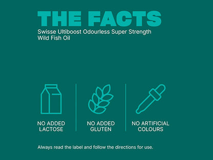 Swisse Ultiboost Odourless Super Strength Wild Fish Oil 2000mg 300 Capsules in Sri Lanka
