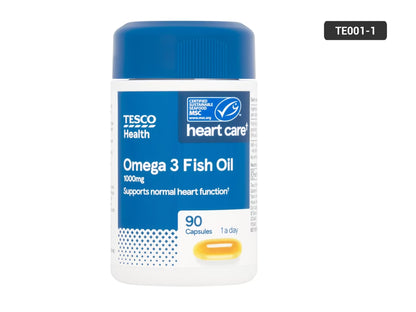 Tesco Omega 3 Fish Oil 1000mg 90 Capsules