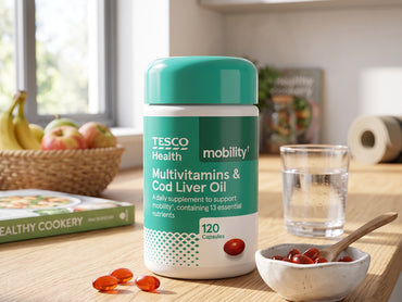 Tesco Health Multivitamins & Cod Liver Oil 120 Capsules