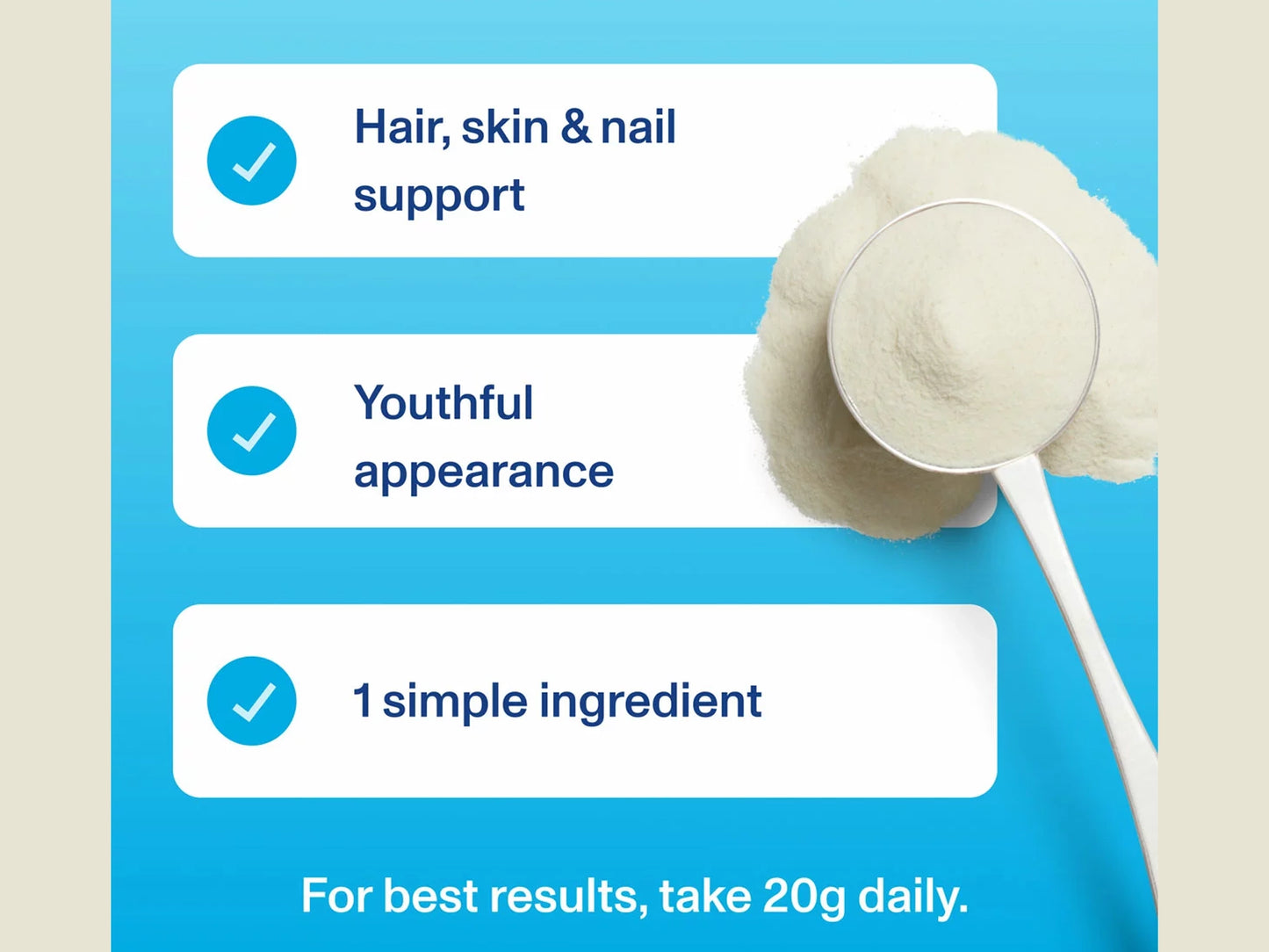 Vital Proteins Collagen Peptides Unflavoured Powder 650g