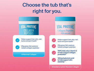 Vital Protein Collagen Peptides Advance Hyaluronic Acid + Vitamin C Strawberry Lemon 299g in Sri Lanka