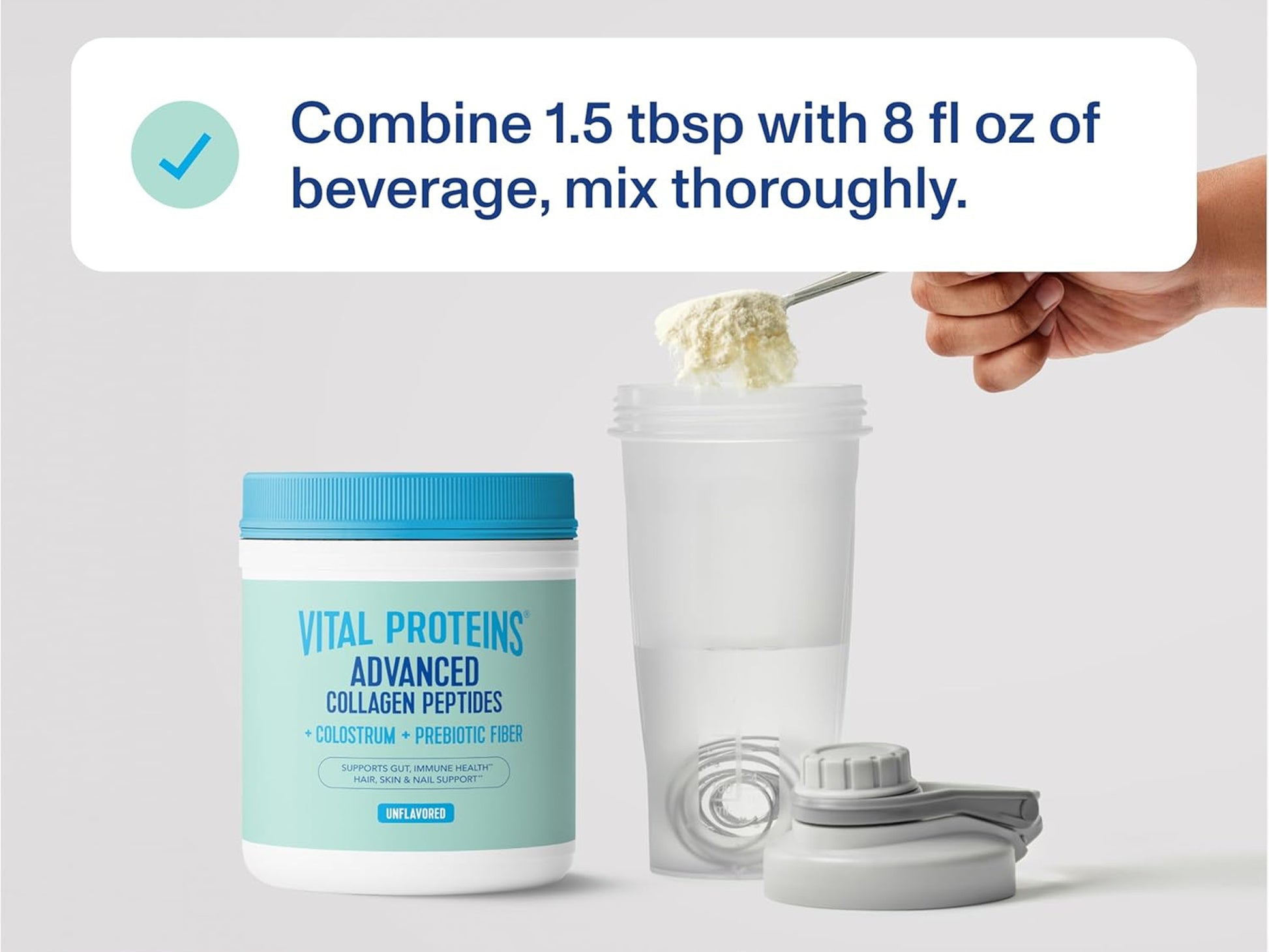 Vital Proteins Advanced Collagen Peptides + Colostrum + Prebiotic Fiber 5oz in Sri Lanka