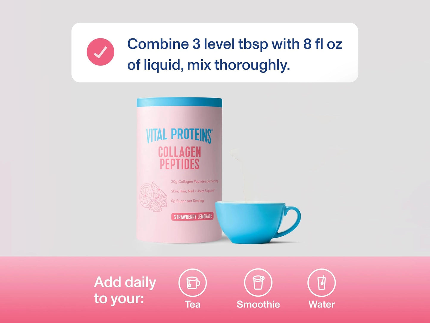 Vital Proteins Collagen Peptides Powder Strawberry Lemonade 322g in Sri Lanka