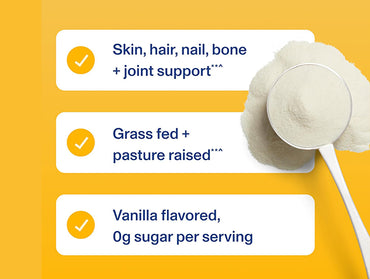 Vital Proteins Vanilla Collagen Peptides 327g is a vanilla-flavored collagen powder that is good for your skin, hair, nails and joints.