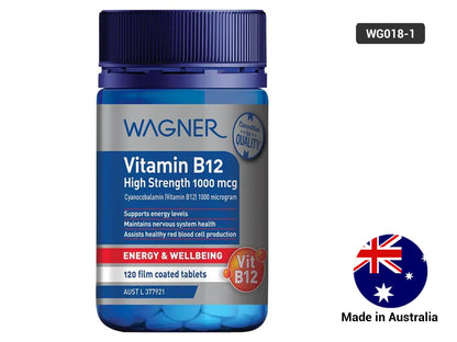 Wagner Vitamin B12 High Strength 1000mcg 120 Tablets