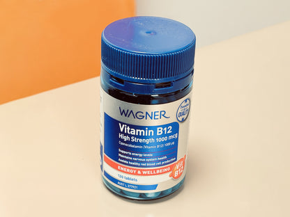 Wagner Vitamin B12 High Strength 1000mcg 120 Tablets
