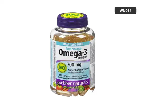 Webber Naturals Extra Strength Omega-3 EPA/DHA 700mg 100 Softgels in Sri Lanka