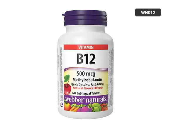 Webber Naturals Vitamin B12 500mcg 120 Tablets in Sri Lanka